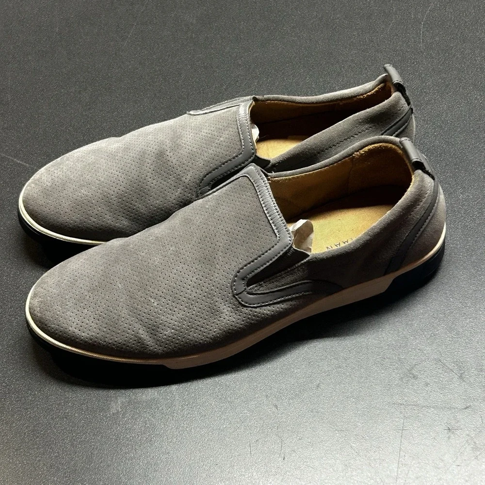 Cole Haan Gray Suede Loafers Mens Size 9.5 Classic Career Comfort